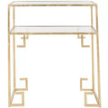 Berdine Accent Table - FOX2560 - Gold/Mirror - Safavieh Couture