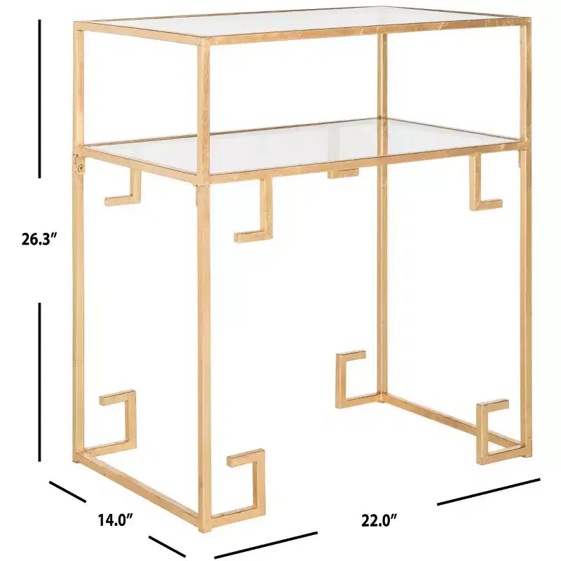 Table d'appoint Berdine - FOX2560 - Doré/Miroir - Safavieh Couture