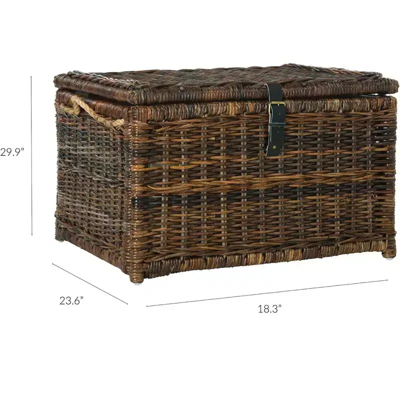 happimess Caden 30 Coffre de rangement en osier