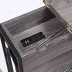 Table d'appoint Omega Flip Top avec station de recharge - Breighton Home