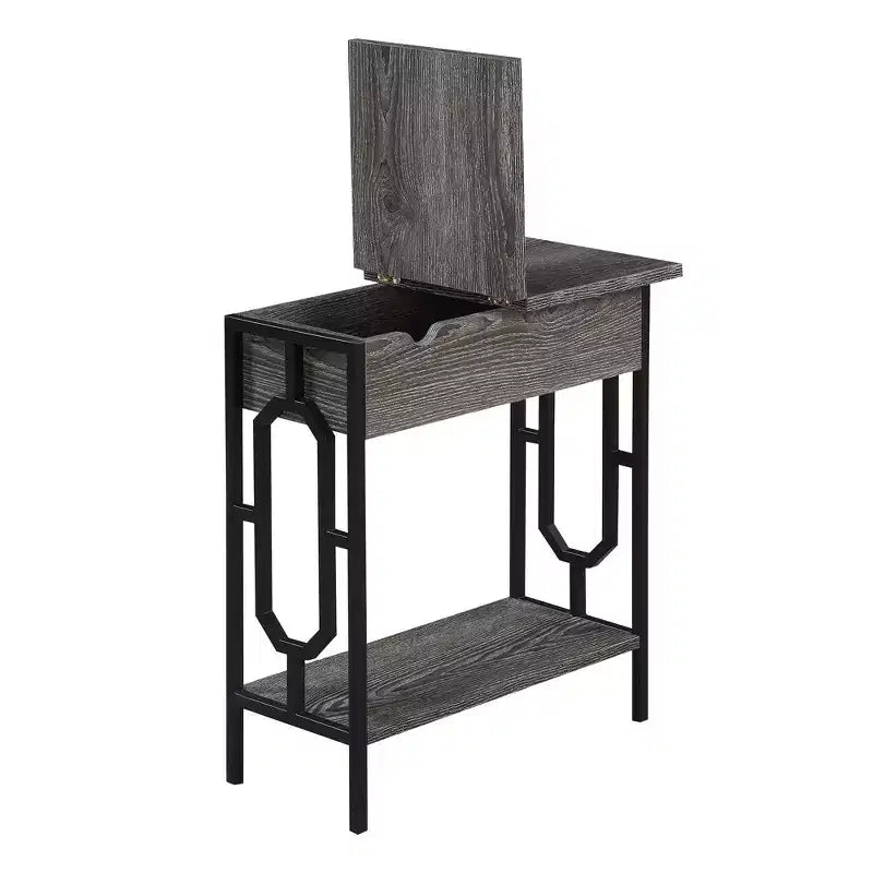 Table d'appoint Omega Flip Top avec station de recharge - Breighton Home