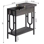 Table d'appoint Omega Flip Top avec station de recharge - Breighton Home
