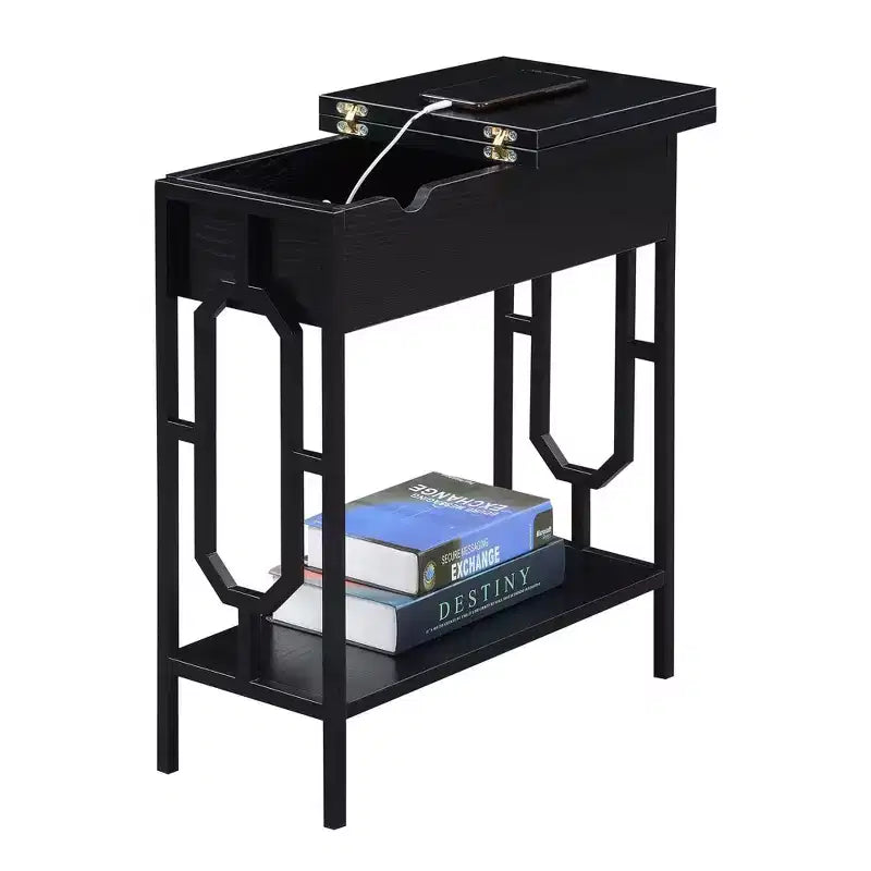 Table d'appoint Omega Flip Top avec station de recharge - Breighton Home