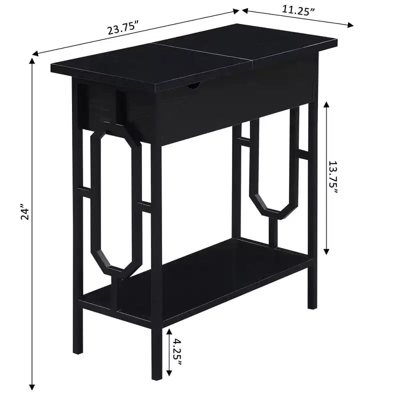Table d'appoint Omega Flip Top avec station de recharge - Breighton Home