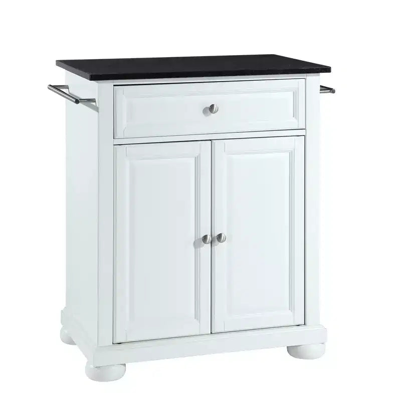 Dessus en granit noir Alexandrie Îlot/chariot de cuisine portable - Crosley
