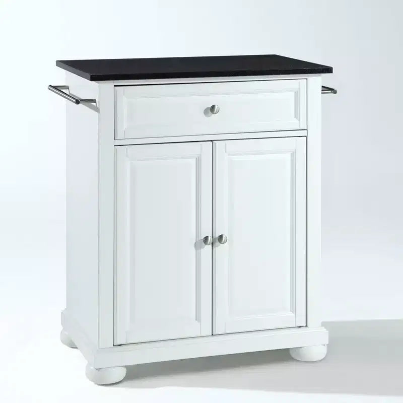 Dessus en granit noir Alexandrie Îlot/chariot de cuisine portable - Crosley