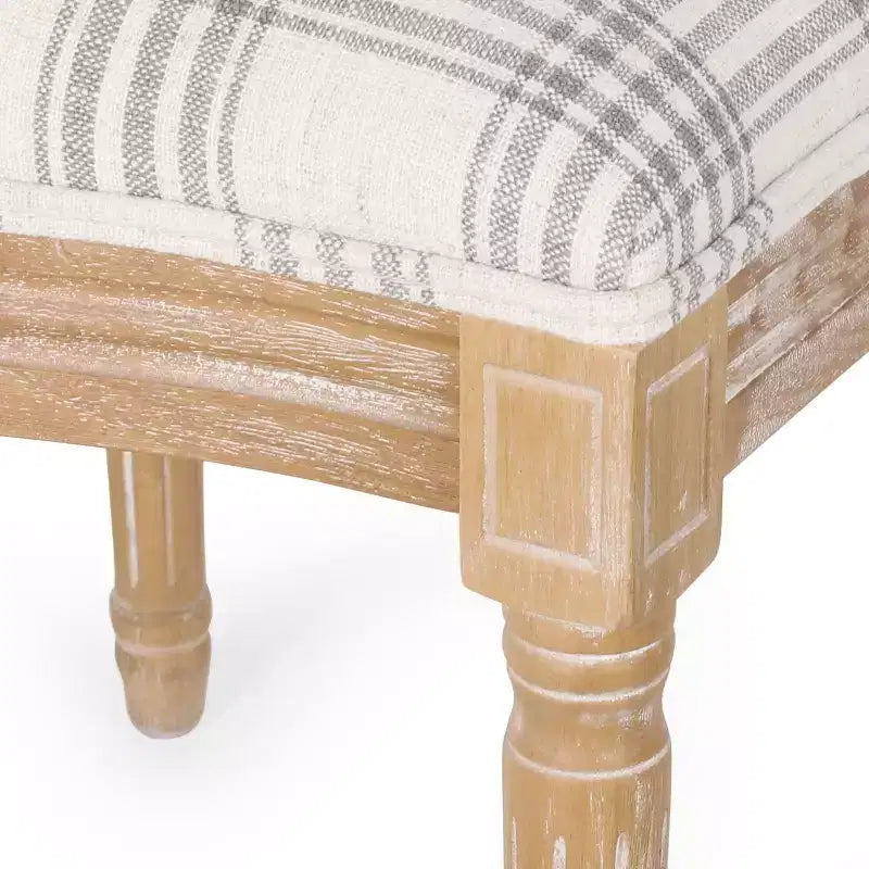 Lot de 2 chaises de salle à manger en tissu de style campagnard Phinnaeus - Christopher Knight Home