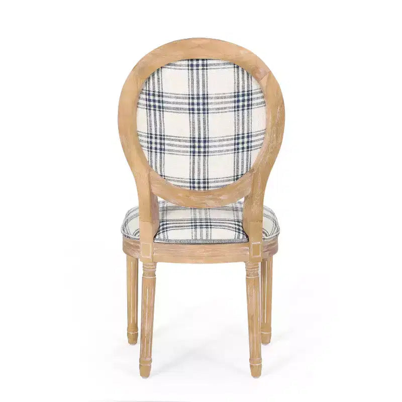 Lot de 2 chaises de salle à manger en tissu de style campagnard Phinnaeus - Christopher Knight Home