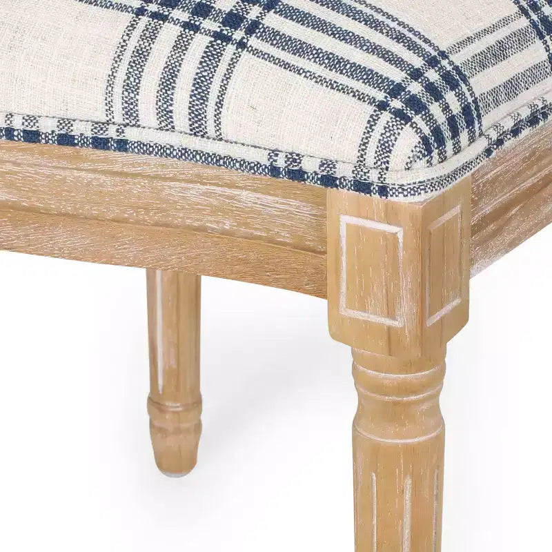 Lot de 2 chaises de salle à manger en tissu de style campagnard Phinnaeus - Christopher Knight Home