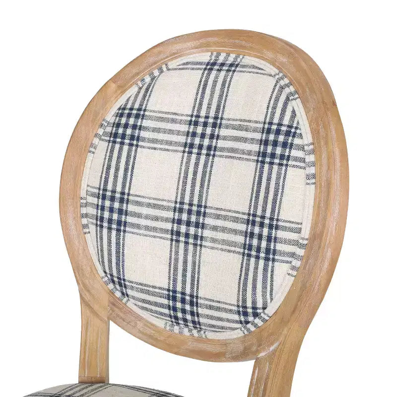 Lot de 2 chaises de salle à manger en tissu de style campagnard Phinnaeus - Christopher Knight Home