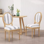 Lot de 2 chaises de salle à manger en tissu de style campagnard Phinnaeus - Christopher Knight Home