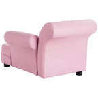 Costway Canapé enfant rose, chaise longue avec accoudoirs, canapé de relaxation, chambre, salon