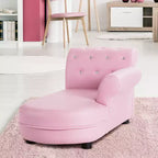 Costway Canapé enfant rose, chaise longue avec accoudoirs, canapé de relaxation, chambre, salon