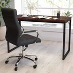 Bureau d'ordinateur Merrick Lane de 47 pouces avec cadre métallique ouvert