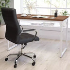Bureau d'ordinateur Merrick Lane de 47 pouces avec cadre métallique ouvert