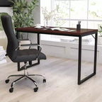 Bureau d'ordinateur Merrick Lane de 47 pouces avec cadre métallique ouvert