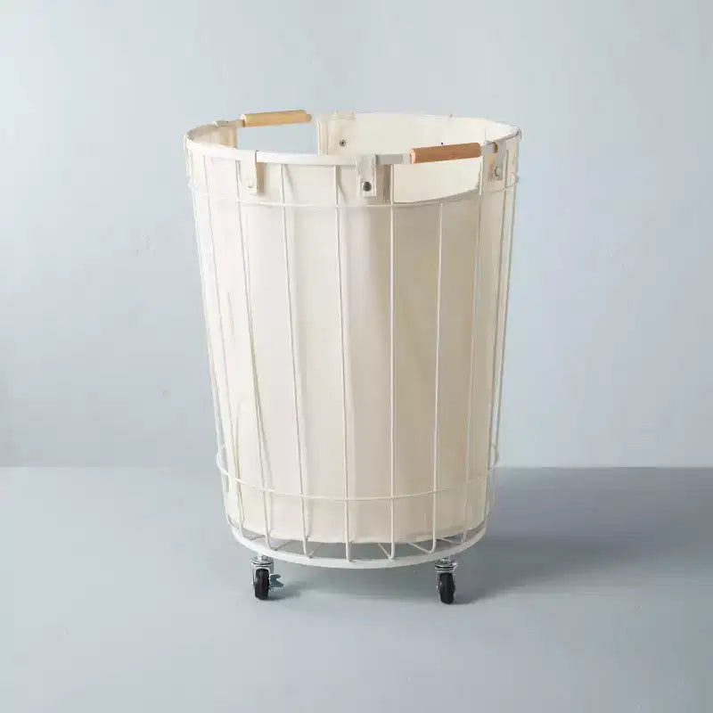 Wire & Fabric Laundry Hamper Sour Cream - Hearth & Hand with Magnolia