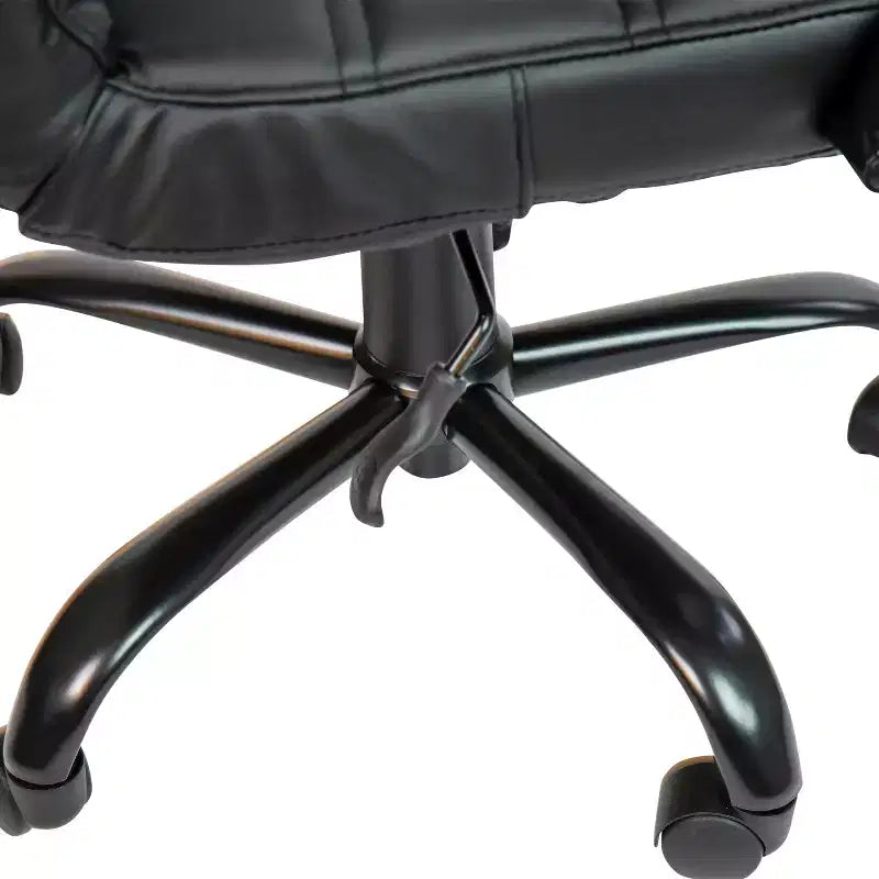 Chaise de bureau Merrick Lane mi-hauteur contemporaine avec accoudoirs rembourrés
