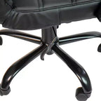 Chaise de bureau Merrick Lane mi-hauteur contemporaine avec accoudoirs rembourrés