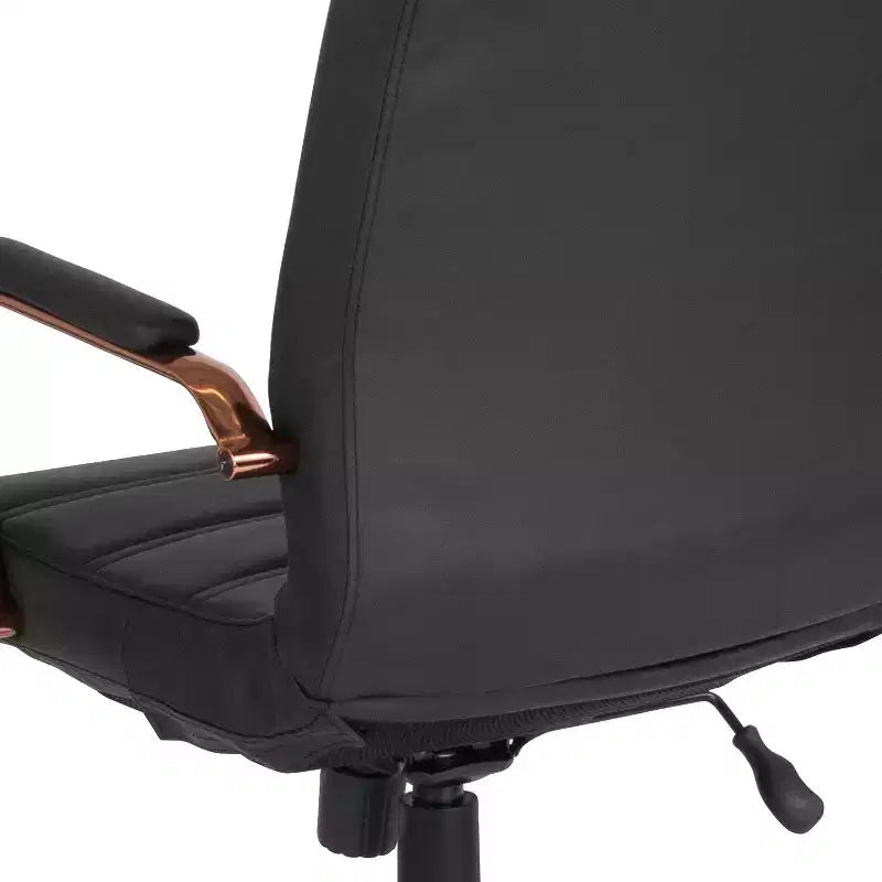 Chaise de bureau Merrick Lane mi-hauteur contemporaine avec accoudoirs rembourrés