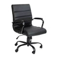 Chaise de bureau Merrick Lane mi-hauteur contemporaine avec accoudoirs rembourrés