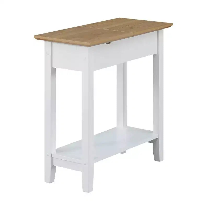 Table d'appoint relevable American Heritage avec station de charge et étagère - Breighton Home