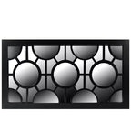 Northlight 25.5 Black Geometric Circles Rectangular Wall Mirror