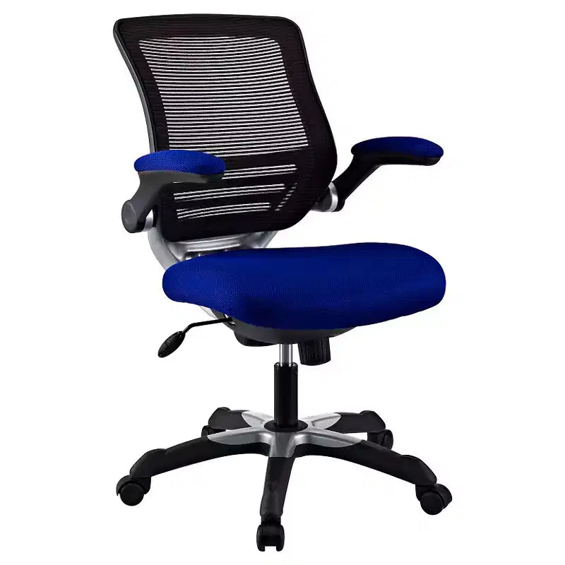 Chaise de bureau Modway avec dossier en maille Edge et siège en similicuir
