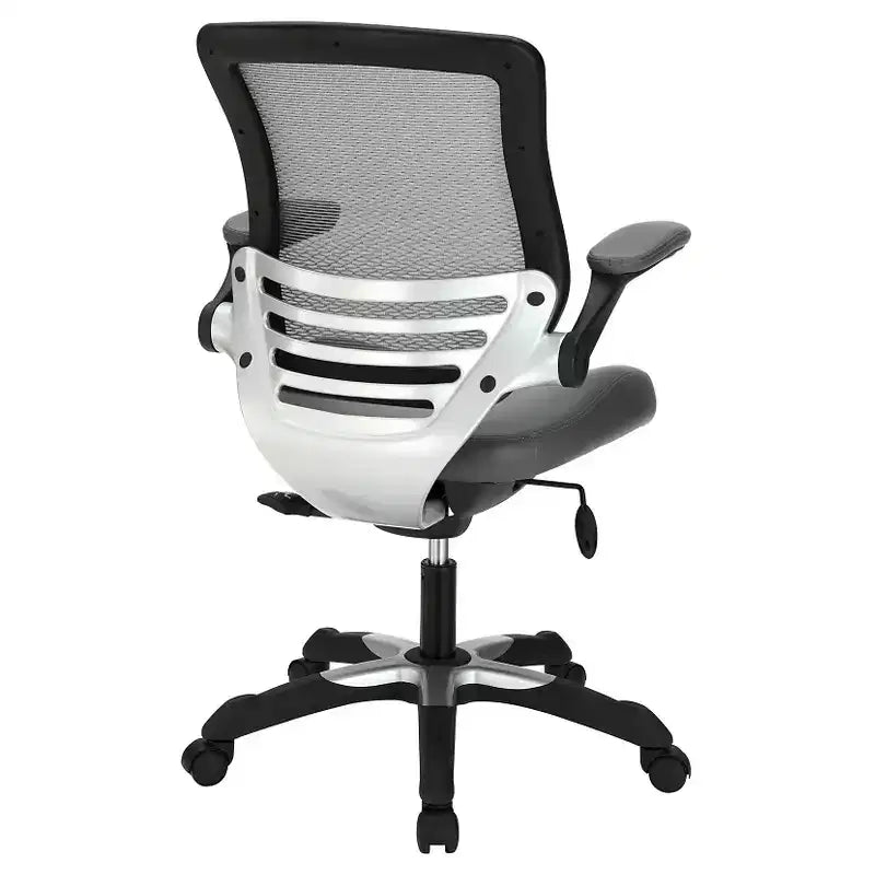 Chaise de bureau Modway avec dossier en maille Edge et siège en similicuir