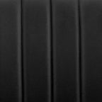 Tabouret de bar réglable Brock, hauteur comptoir, avec assise en similicuir, finition noyer, base en acier noir – Armen Living