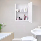 Costway Armoire de Toilette Murale de Salle de Bain Meuble de Rangement de Cuisine avec Étagère Réglable