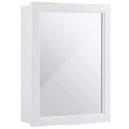Costway Armoire de Toilette Murale de Salle de Bain Meuble de Rangement de Cuisine avec Étagère Réglable