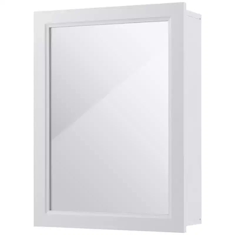 Costway Armoire de Toilette Murale de Salle de Bain Meuble de Rangement de Cuisine avec Étagère Réglable
