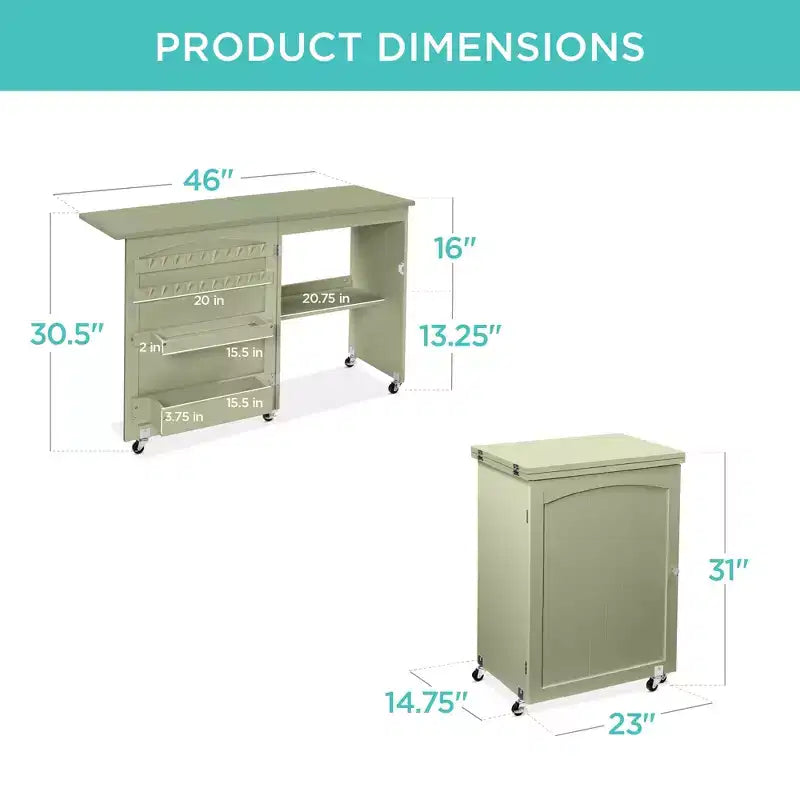 Table et bureau de machine à coudre avec rangement et plateaux pour loisirs créatifs