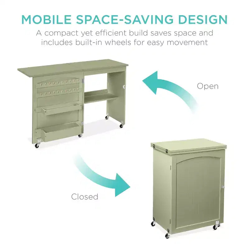 Table et bureau de machine à coudre avec rangement et plateaux pour loisirs créatifs