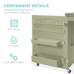 Table et bureau de machine à coudre avec rangement et plateaux pour loisirs créatifs