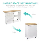 Table et bureau de machine à coudre avec rangement et plateaux pour loisirs créatifs