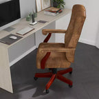 Chaise de bureau à dossier haut capitonnée avec réglage de la hauteur et pivotement à 360°