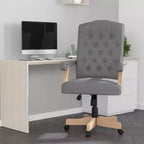 Chaise de bureau à dossier haut capitonnée avec réglage de la hauteur et pivotement à 360°