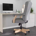 Chaise de bureau à dossier haut capitonnée avec réglage de la hauteur et pivotement à 360°