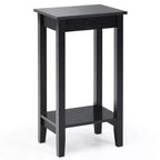 Table de chevet à 2 niveaux, table d'appoint, table basse, pieds en bois, chambre à coucher