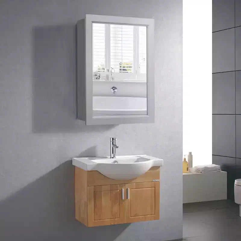 Armoire à pharmacie murale avec miroir et étagère réglable, organisateur de rangement de salle de bain, gris