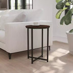 Table d'appoint Flash Furniture Hampstead Collection - Table d'appoint moderne en stratifié avec cadre entrecroisé