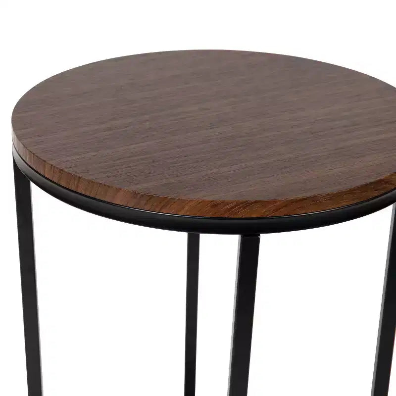 Table d'appoint Flash Furniture Hampstead Collection - Table d'appoint moderne en stratifié avec cadre entrecroisé