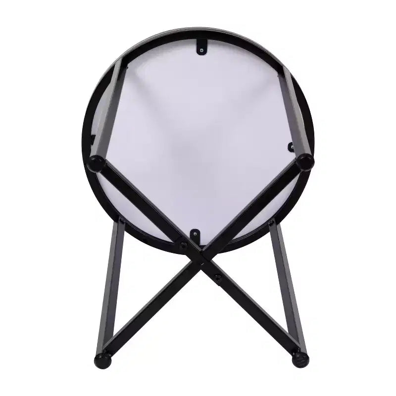 Table d'appoint Flash Furniture Hampstead Collection - Table d'appoint moderne en stratifié avec cadre entrecroisé
