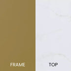 Table d'appoint Flash Furniture Hampstead Collection - Table d'appoint moderne en stratifié avec cadre entrecroisé