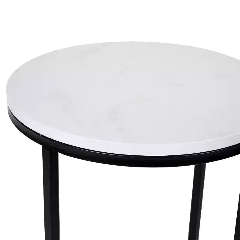 Table d'appoint Flash Furniture Hampstead Collection - Table d'appoint moderne en stratifié avec cadre entrecroisé