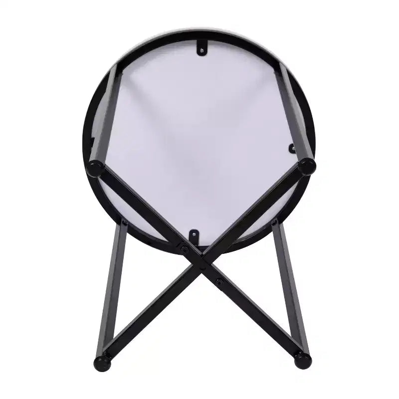 Table d'appoint Flash Furniture Hampstead Collection - Table d'appoint moderne en stratifié avec cadre entrecroisé