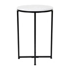 Table d'appoint Flash Furniture Hampstead Collection - Table d'appoint moderne en stratifié avec cadre entrecroisé