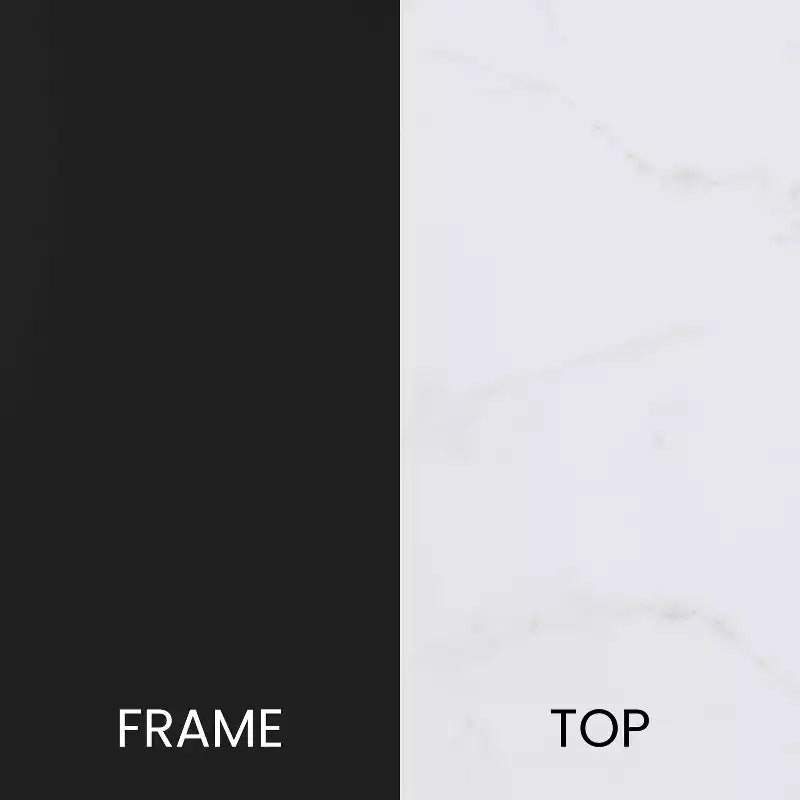 Table d'appoint Flash Furniture Hampstead Collection - Table d'appoint moderne en stratifié avec cadre entrecroisé